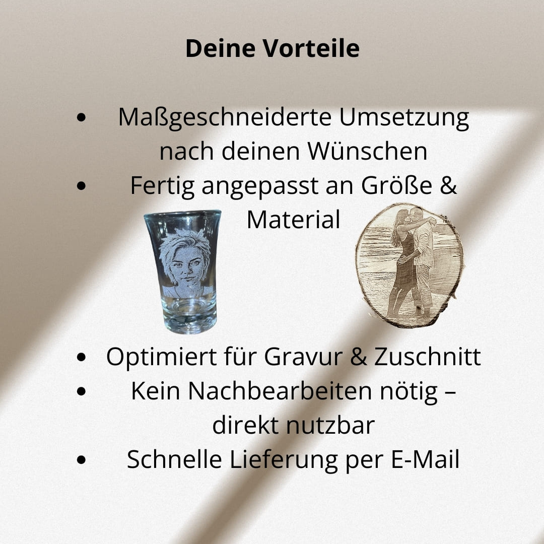 Foto in Laservorlage umwandeln